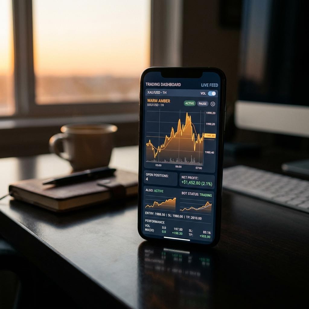 Uldebrasco Dashboard auf einem Smartphone